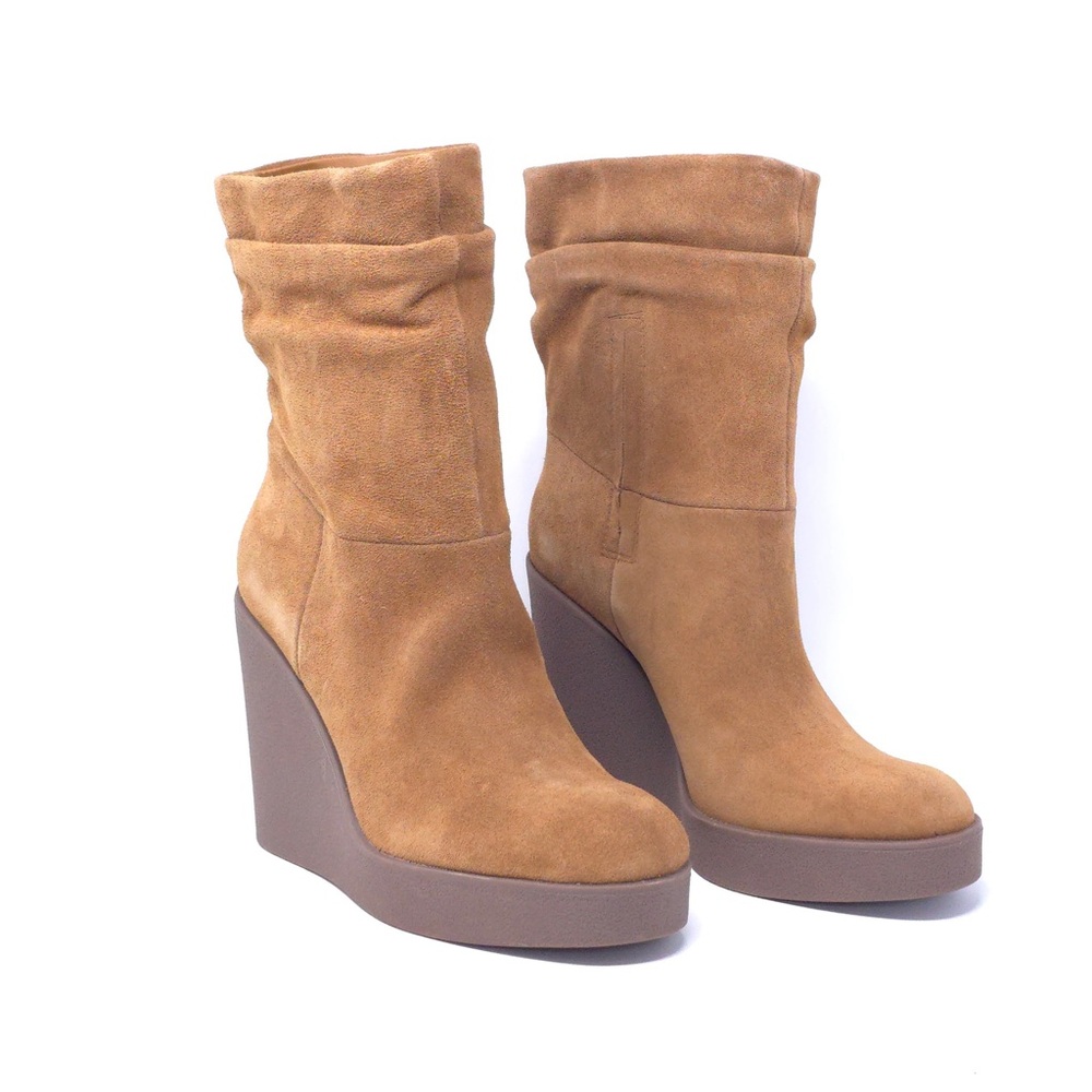 Jessica Simpson Mynette Slouch Wedge Bootie, Tuscan Tan, 8M - Picture 2 of 12
